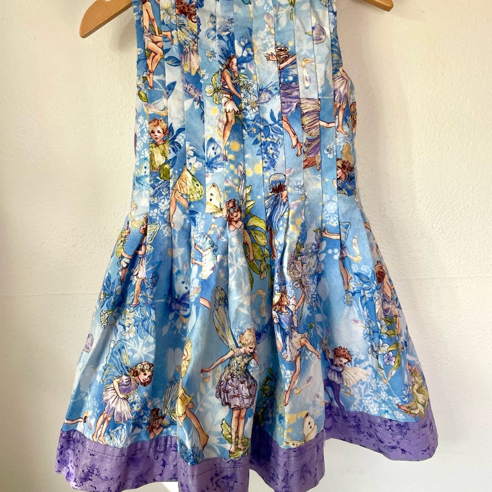 One of a Kind Handmade Fairy Print Dress